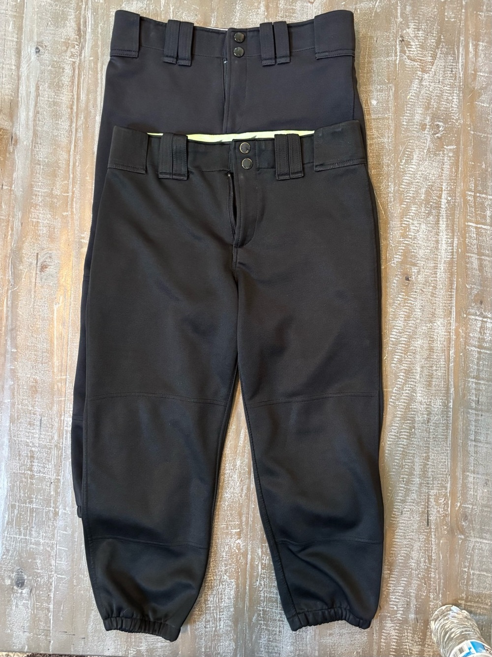 Set of 2 Black Mizuno Softball Pants size Small